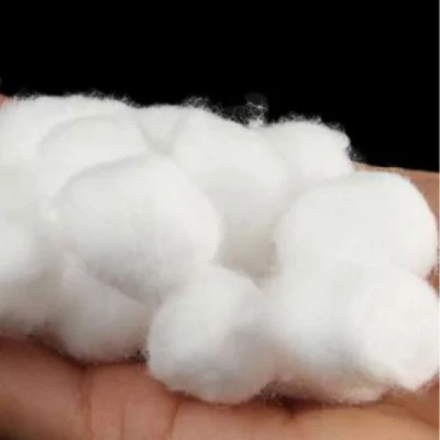 Bola de algodão absorvente médica descartável