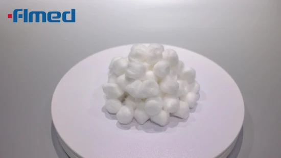 Bola de gaze médica 100% algodão altamente absorvente