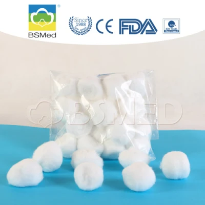 Produtos médicos absorventes descartáveis ​​de suprimentos médicos Bolas de algodão
