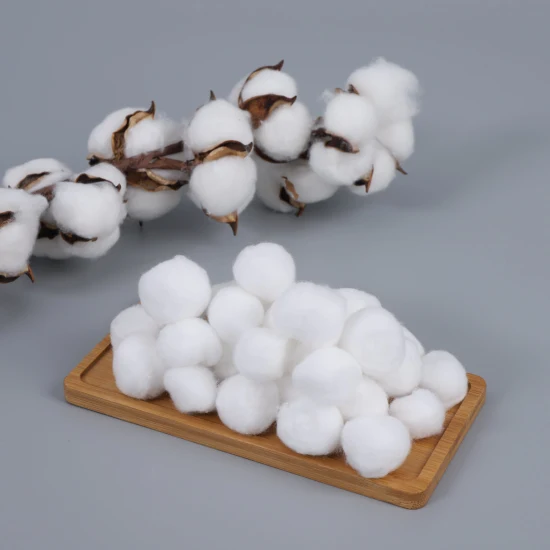 Bola de algodão 100% puro algodão esterilizado de alta qualidade bola de algodão branca médica absorvente