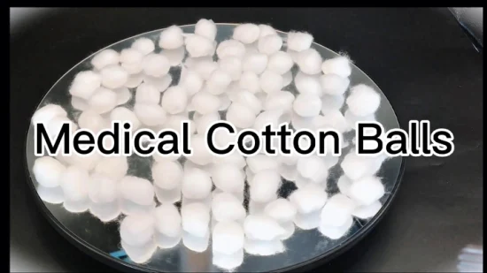 Bolas de algodão 100% puro de alta qualidade bolas de algodão estéril bolas de algodão medicinal